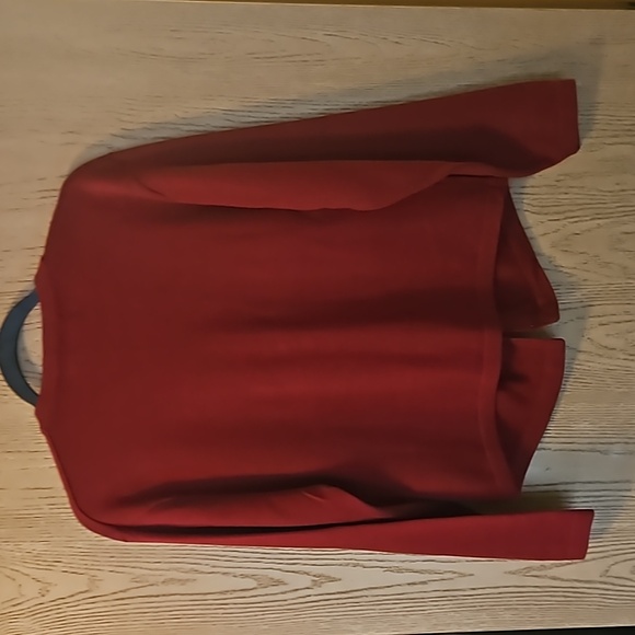 Apppleseed's Red Women's Sweater with faux buttons. - Picture 4 of 6
